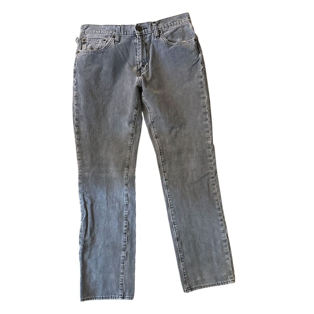 Levi's Premium 511 Grey Corduroy Straight Leg Pants Size 32 x‎ 32